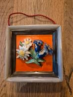 Decoratieve porseleinen wandplaquette edelweiss, Antiek en Kunst, Ophalen of Verzenden
