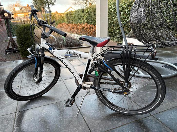 Batavus Snake 24 inch kinderfiets, Fietsen en Brommers, Fietsen | Jongens, Gebruikt, 24 inch, Handrem, Ophalen