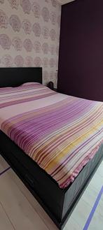 2 pers. Ikea bed inclusief 4 lades, matras en lattenbodem, Huis en Inrichting, Ophalen, Zo goed als nieuw, Tweepersoons