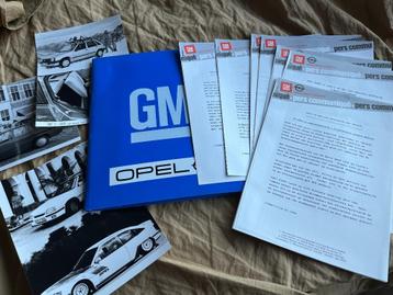 1986 Opel persmap Brussel folder Corsa Kadett Manta Monza beschikbaar voor biedingen