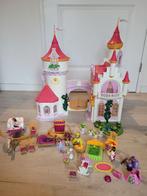 Playmobil prinsessenkasteel 5142+6236  koets en slaapkamer, Gebruikt, Ophalen of Verzenden