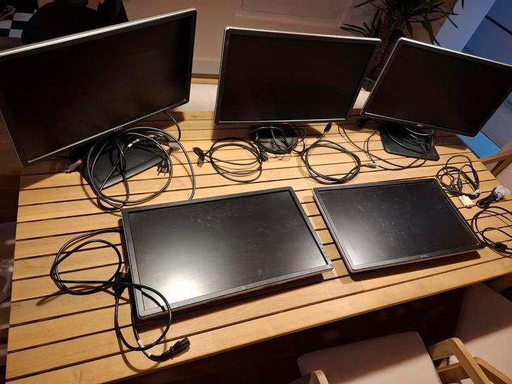 Dell Monitoren, Computers en Software, Monitoren, Gebruikt, 60 Hz of minder, DisplayPort, DVI, HDMI, VGA, LED, Full HD, 5 ms of meer