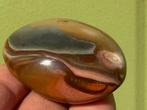 Polychroom Jaspis handsteen uit Madagaskar mineralen, Verzamelen, Ophalen of Verzenden, Mineraal