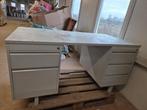 Metalen bureau 5 laden L150xB75xH75, Huis en Inrichting, Bureaus, Ophalen of Verzenden, Gebruikt
