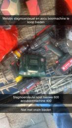 Metabo Slagmoersleutel & Accuboormachine, Doe-het-zelf en Verbouw, Gereedschap | Boormachines, Boormachine, Variabele snelheid