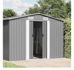 Tuinschuur 257x489x181 cm van VidaXl metaal, Tuin en Terras, Tuinhuizen, Gebruikt, Schuur, Zonder ramen, Metaal