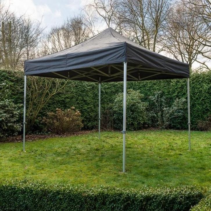 Te huur partytent 3x3 zwart inclusief zijwanden, Hobby en Vrije tijd, Feestartikelen | Verhuur, Ophalen