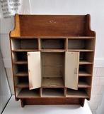 Frans brocante wandkast, vakkenkast, grutters kastje, Ophalen, Gebruikt, Vintage, Nvt