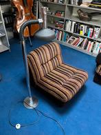 Seventies leeslamp chroom en zwanenhals retro, Huis en Inrichting, Lampen | Vloerlampen, Ophalen, Zo goed als nieuw, 150 tot 200 cm