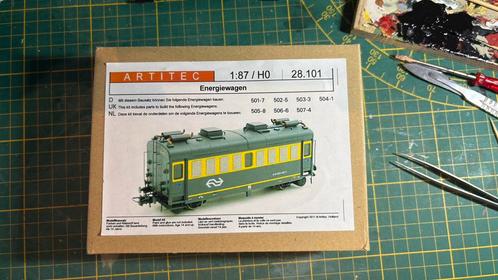 Artitec energiewagen 28.101 h0 half afgebouwd!, Hobby en Vrije tijd, Modeltreinen | H0, Gebruikt, Wagon, Gelijkstroom, Overige merken