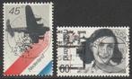 Nederland 1980 1198/1190 Voedseldropping & Anne Frank, Gest, Ophalen of Verzenden, Na 1940, Gestempeld