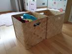 2x Bullig ikea manden bakken bamboe rieten rotan kallax, Ophalen, Mand, Vierkant, Zo goed als nieuw