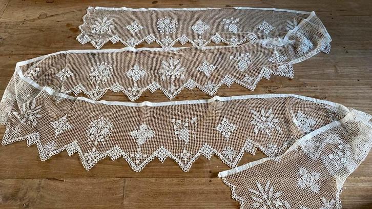 Antieke strook kant voor priestergewaad (G), Antiek en Kunst, Antiek | Kleden en Textiel, Ophalen of Verzenden