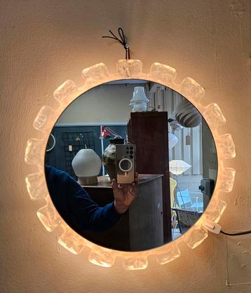 Vintage spiegel met backlight Hillebrand  beschikbaar voor biedingen