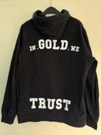 In Gold We Trust hoodie. Maat M., Ophalen, Maat 48/50 (M), Zwart, Zo goed als nieuw