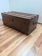 Oude Houten Hutkoffer, Huis en Inrichting, Ophalen, Minder dan 50 cm, Gebruikt, 50 tot 100 cm