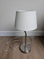 RVS tafellamp met witte kap, Ophalen, Zo goed als nieuw, Minder dan 50 cm