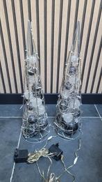 Piramide met kerstballen en led verlichting 2x, Ophalen, Zo goed als nieuw