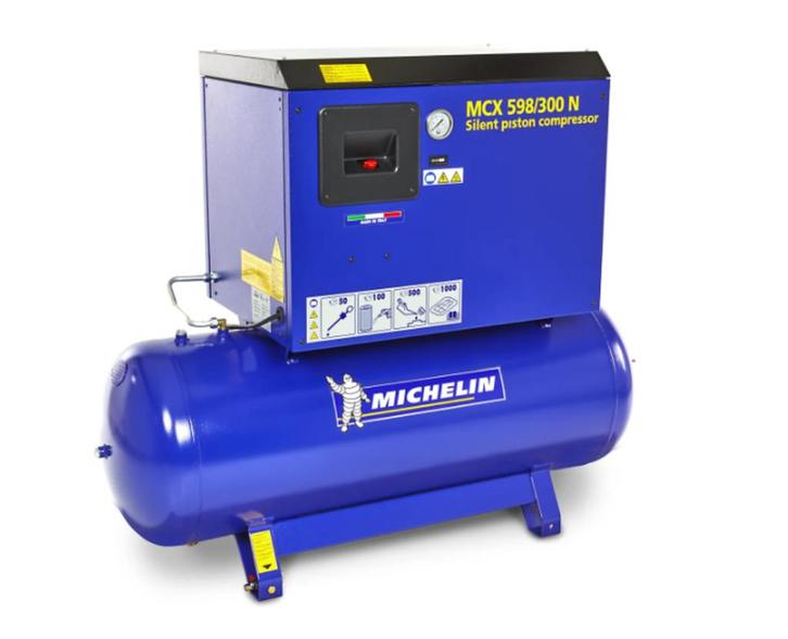 Michelin 5,5 PK 270 Liter Geluidgedempte Compressor, Doe-het-zelf en Verbouw, Compressors, Zo goed als nieuw, 6 tot 10 bar, 100 liter of meer