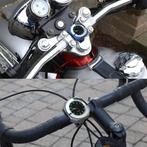 Waterdichte motorfiets klok voor stuur, 22-28mm, Verzenden, Nieuw