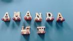 Houten naam trein letter Amanda, Ophalen of Verzenden, Zo goed als nieuw, Overige typen
