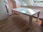 Eettafel of Bureau, ikea wit, Ophalen, Gebruikt, 50 tot 100 cm, Vijf personen of meer