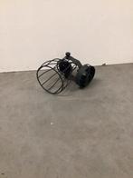 Industriële hanglamp met metalen kooi, Huis en Inrichting, Lampen | Hanglampen, Ophalen, Gebruikt, Metaal, Minder dan 50 cm