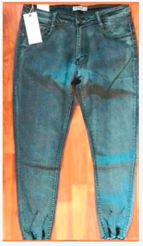 Grijze 5 pocket slimfit stretch jeans van G-Smack 3XL 46, Kleding | Dames, Grote Maten, Nieuw, Broek of Spijkerbroek, Grijs, Verzenden