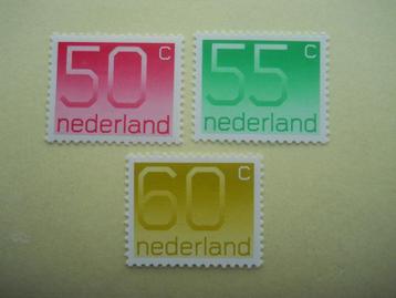 Nederland 1976 Cijferzegels Crouwel Nvph.1113-1115 postfris 