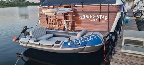 Excursion 4 rubberboot zo goed als nieuw, Watersport en Boten, Kano's, Zo goed als nieuw, Overige typen, Drie personen of meer