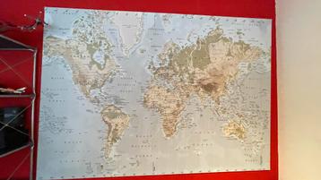 Wereldkaart Print beschikbaar voor biedingen