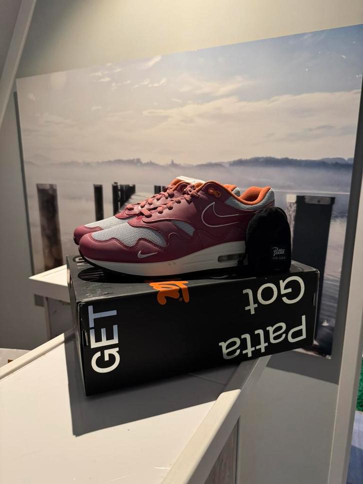 Nike X Patta Maroon EU 45 US 11 DS, Kleding | Heren, Schoenen, Zo goed als nieuw, Overige kleuren, Ophalen of Verzenden