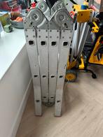 Aluminium ladder - Opvouwbaar/Inschuifbaar, Doe-het-zelf en Verbouw, Ladders en Trappen, Gebruikt, Ophalen of Verzenden, Ladder