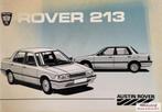 Handboek Rover 213 - 213S - 213SE (Nederlands) instructieboe, Ophalen of Verzenden