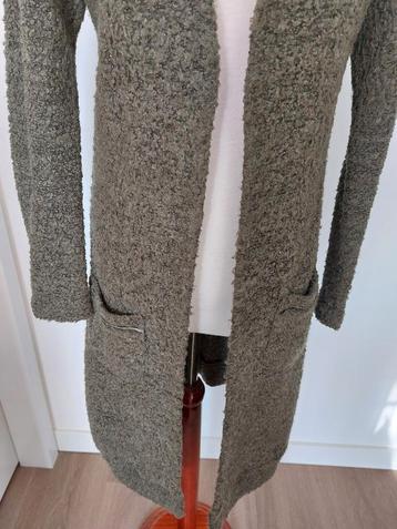 Lang vest van Dayz maat M - stof bouclé - kleur flessengroen beschikbaar voor biedingen