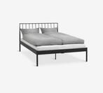 Metalen Bed 140x200 + Lattenbodem, Gebruikt, Zwart, Tweepersoons, 200 cm