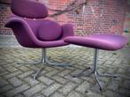 Artifort design Pierre Paulin Big Tulip Hocker Aubergine, Huis en Inrichting, Ophalen of Verzenden, Zo goed als nieuw, 75 tot 100 cm