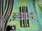 oude grijze rails niet elecktrichs Zie foto s, Ophalen of Verzenden, Gebruikt, Complete set, Lego