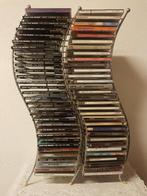 CD metalen vintagerek inclusief 62 cd,s., Huis en Inrichting, Woonaccessoires | Cd- en Dvd-rekken, Ophalen, Zo goed als nieuw