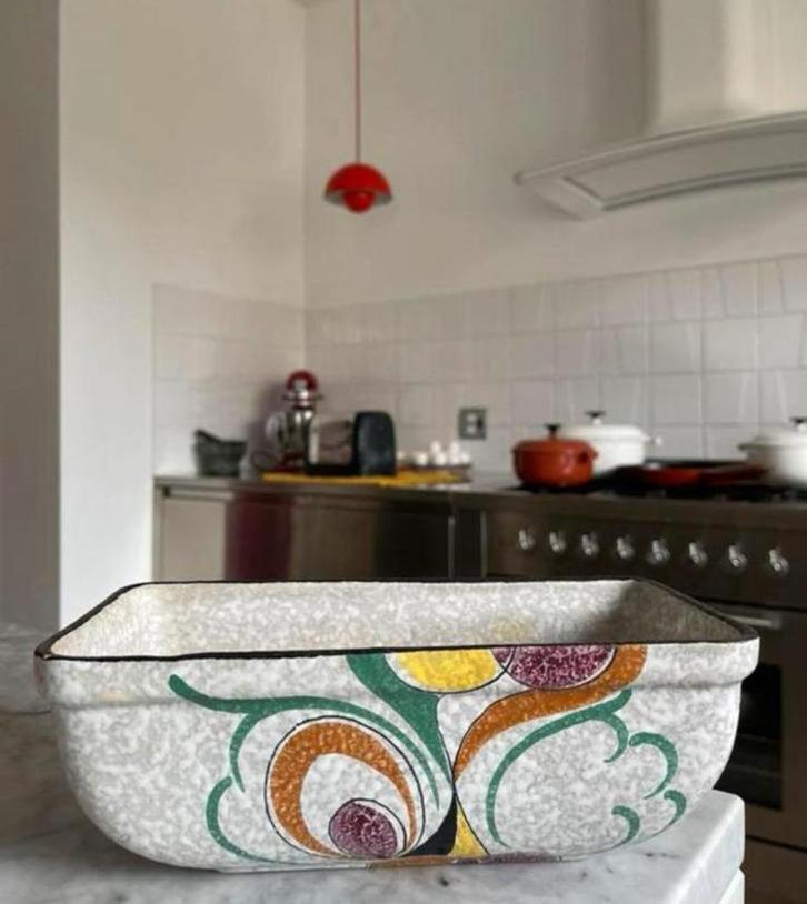 Flora Gouda Rumba Bianca Schaal Cactusbak Vintage, Antiek en Kunst, Antiek | Keramiek en Aardewerk, Ophalen of Verzenden