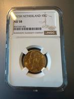 Gouden tientje 1825 B AU58, Postzegels en Munten, Munten | Nederland, Koning Willem I, Losse munt, 10 gulden, Goud