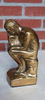 DE DENKER BRONZEN BEELD MIDDEN 20E EEUW 17 CM HOOG, Antiek en Kunst, Ophalen of Verzenden