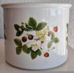 Bloempot Portmeirion met Aardbeien opdruk, Tuin en Terras, Bloempotten, Rond, Ophalen of Verzenden, Zo goed als nieuw, Aardewerk
