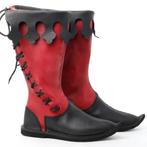 Rode zwarte middeleeuwse leren heren laarzen mannen schoenen, Kleding | Heren, Schoenen, Verzenden, Nieuw, Boots