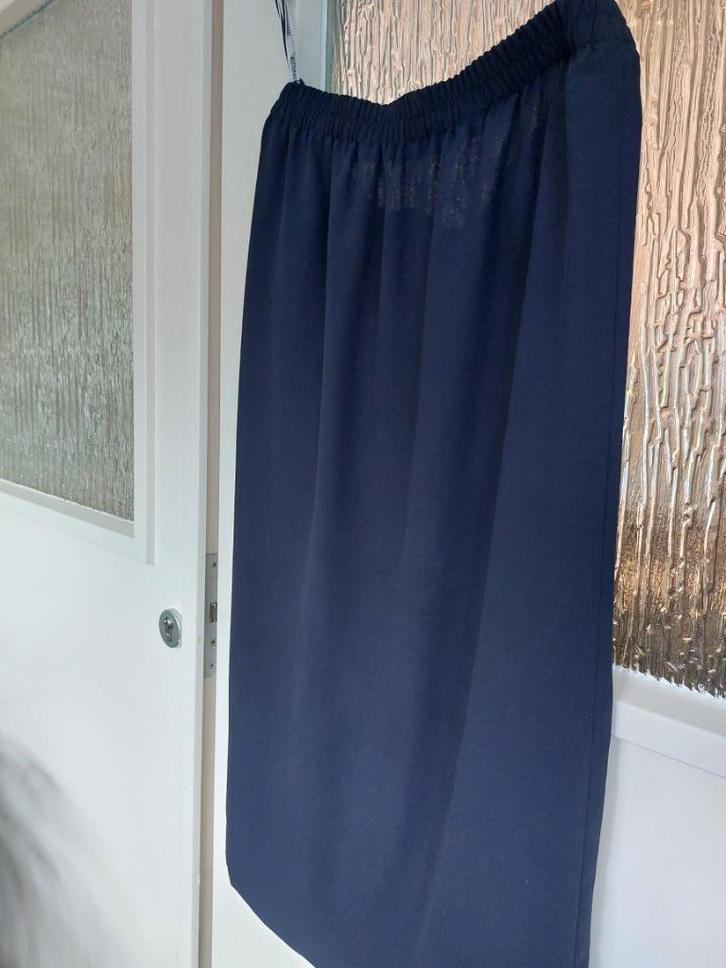 rok, blauw, Frankenwalder mt. 46, elastiek in boord, lees!!, Kleding | Dames, Rokken, Zo goed als nieuw, Maat 46/48 (XL) of groter