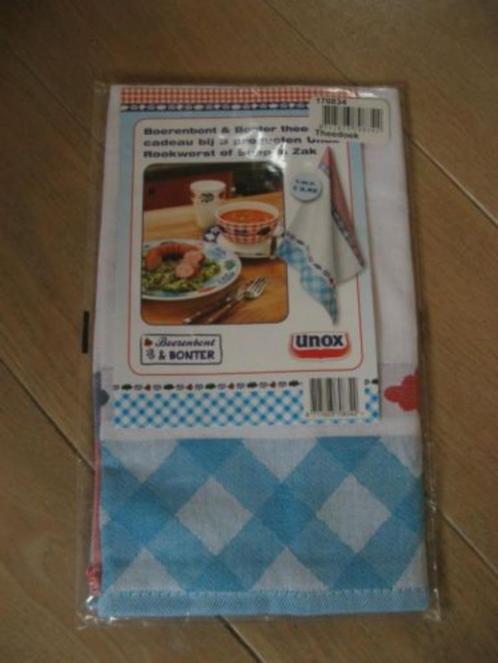 NIEUW: Boerenbont theedoek Boerenbond, Huis en Inrichting, Keuken | Textiel, Nieuw, Theedoek of Handdoek, Wit, Ophalen of Verzenden