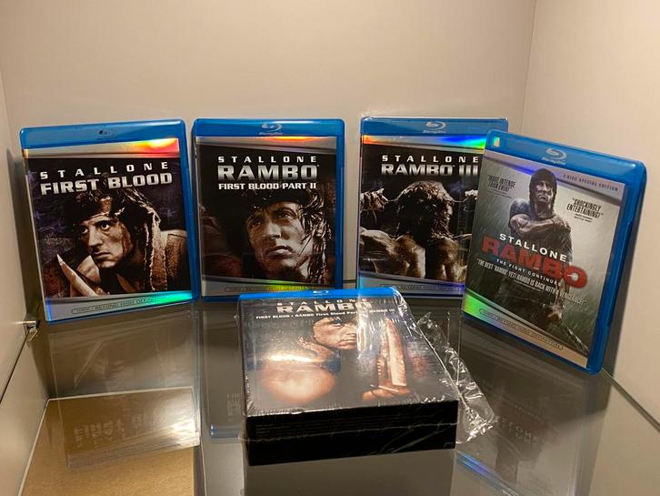 Blu-Ray Rambo 1 t/m 4 (Rambo 3 en 4 zijn nog Sealed), Cd's en Dvd's, Blu-ray, Nieuw in verpakking, Ophalen of Verzenden