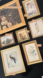 2 gouden vintage lijstjes €15  (nr 1&6 rest is verkocht), Ophalen, Gebruikt, Minder dan 50 cm