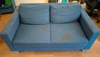 Blauwe tweepersoons bank, Ophalen, Gebruikt, 150 tot 200 cm, Tweepersoons