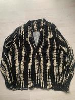 Zwart/beige blouse van Juul & Belle maat L., Ophalen of Verzenden, Zo goed als nieuw, Maat 42/44 (L), Zwart